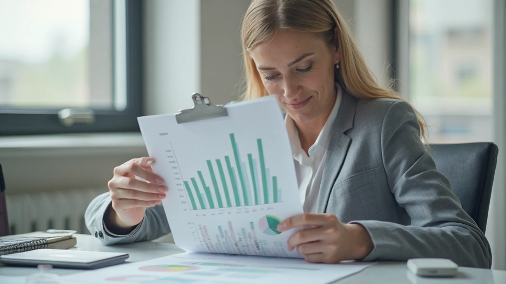 Профессиональное рабочее место с документами по финансовому планированию